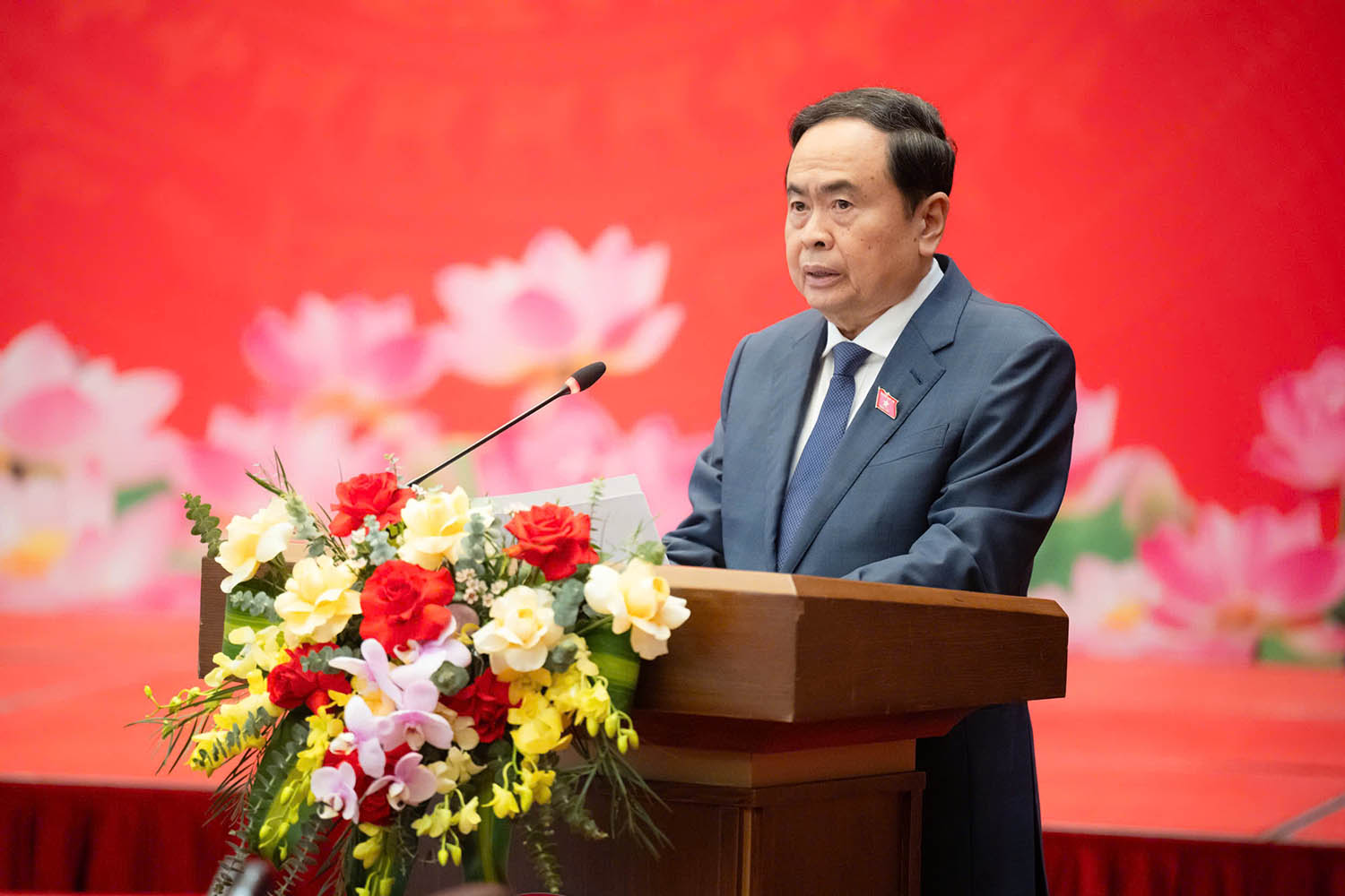 National Assembly Chairman Tran Thanh Man asked to promote the responsibility of the head, absolutely not to interrupt at work.  Photo: quochoi.vn
