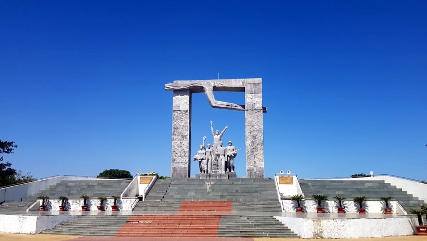 Artwork of the 4th Station Monument, the budget is over 24 billion dong in Phan Rang - Thap Cham City. Source: Ninh Hai
