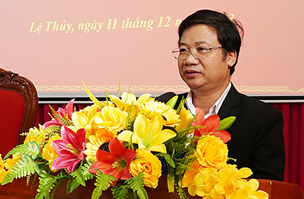 Mr. Cao Van Dinh - Head of the Provincial Party Committee's Propaganda Department requested early retirement. Photo: Quang Binh Provincial Party Committee Information Portal