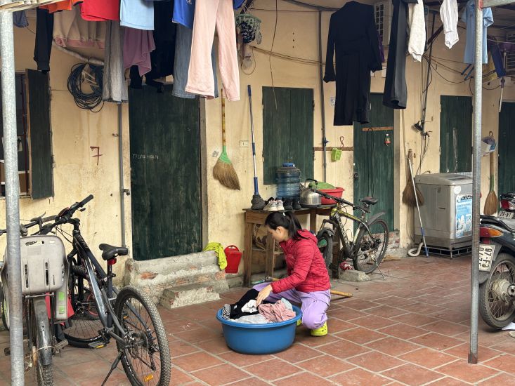 Workers rented accommodation in Kim Chung commune, Dong Anh district, Hanoi. Photo: Bao Han