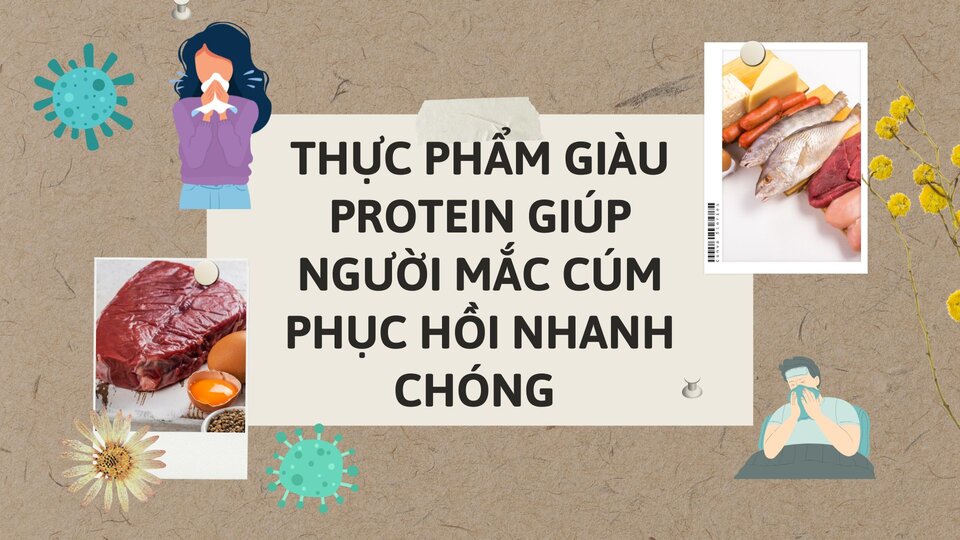 Protein -rich foods help people with flu recover quickly