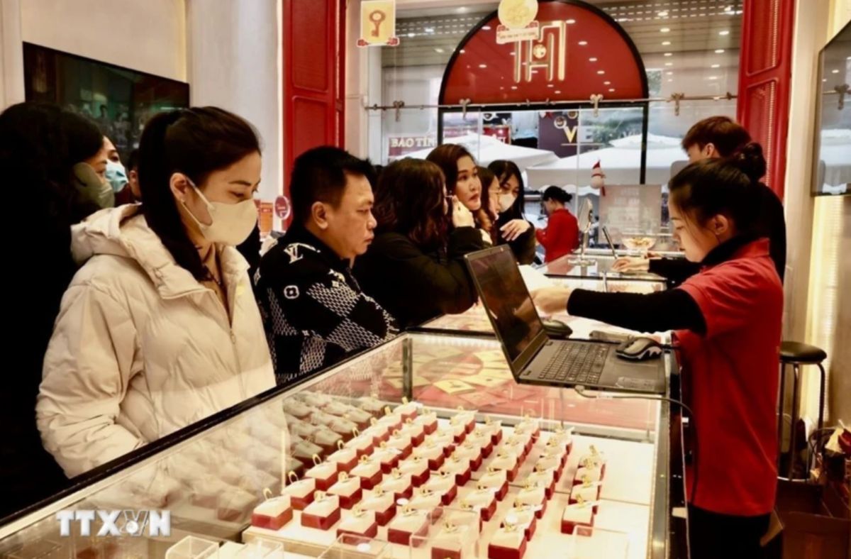 Gold price increased by nearly 11% in 2025. Photo: VNA