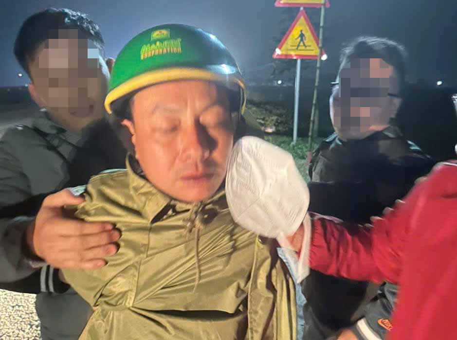 The dead object was arrested by the police. Photo: Ha Tinh Police.