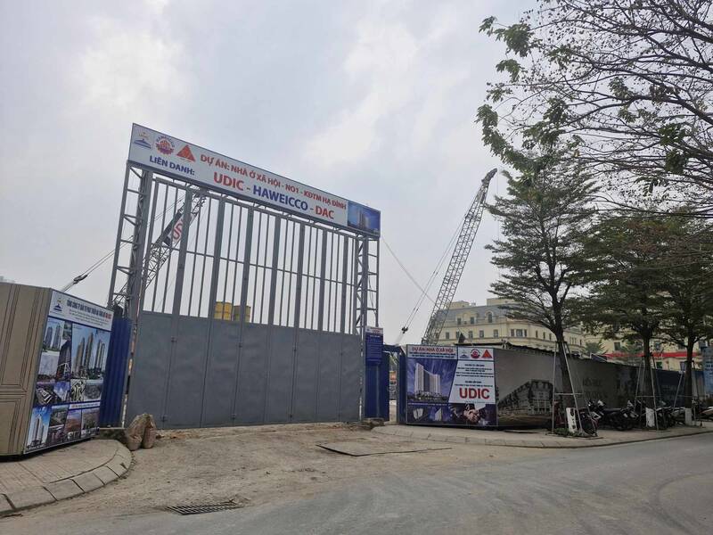 A corner of social housing area at N01 land lot- Ha Dinh new urban area (Tan Trieu commune, Thanh Tri district, Hanoi). Photo: Thu Giang