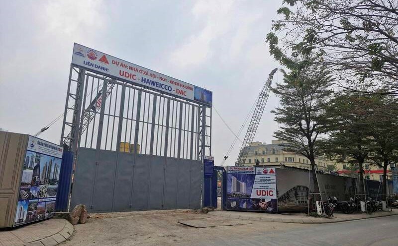 A corner of social housing area at N01 land lot- Ha Dinh new urban area (Tan Trieu commune, Thanh Tri district, Hanoi). Photo: Thu Giang
