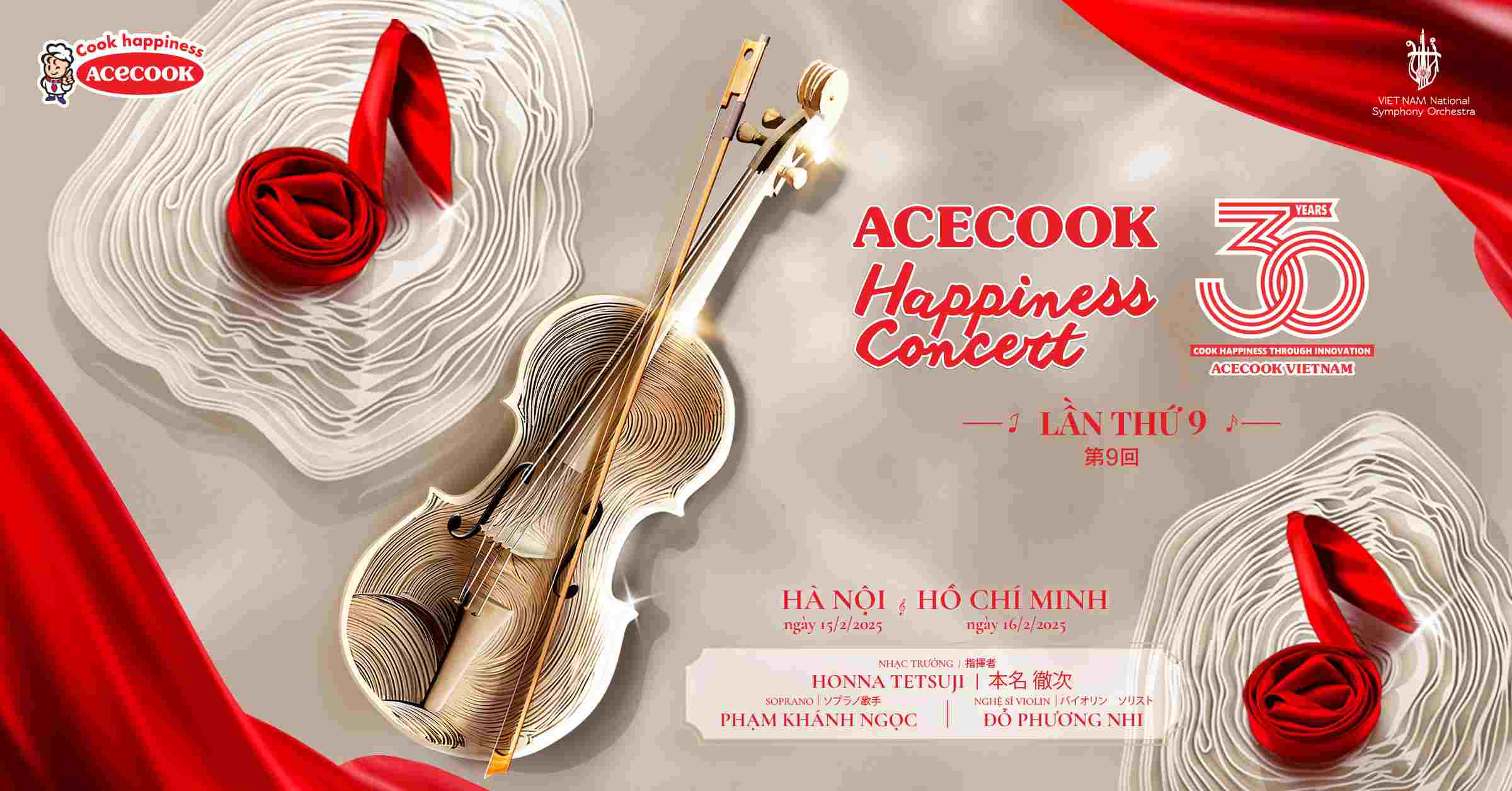 Acecook Happiness Concert 2025 symphony returns to the theme of "Happiness sound". Photo: Acecook