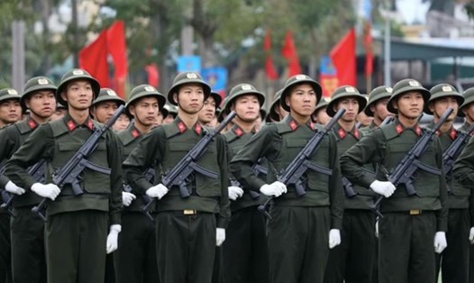 Công dân thực hiện nghĩa vụ công an nhân dân sẽ được huấn luyện và tham gia các chương trình, kế hoạch huấn luyện của Bộ Công an. Ảnh: Học viện An ninh nhân dân