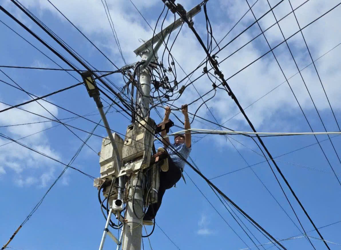 Not only has many technical improvement initiatives, Mr. Thuy also directly reinforced the cable car spot in Vinh Dien - Quang Nam before the storms in 2024. Photo: Interviewee