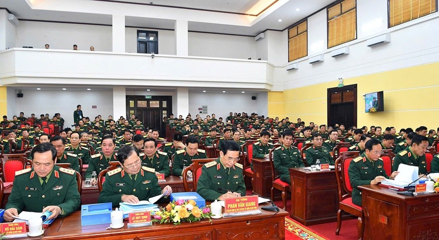 Overview of the Conference to hand over the General Department of Logistics to the General Department of Logistics - Technology. Photo: VGP