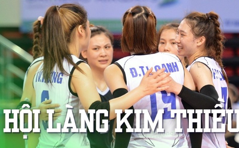 The Infantry Club of the information participation in the volleyball tournament of Kim Thieu Village. Photo: BCTT