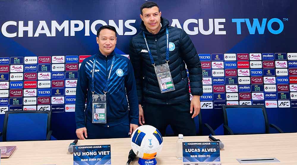 Nam Dinh tu tin truoc tran luot di vong 16 doi AFC Champions League Two 2024-2025. Anh: CLB Nam Dinh