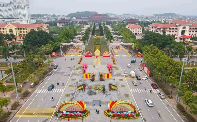 Ly Thai To Street (Bac Ninh City). Photo: Van Truong