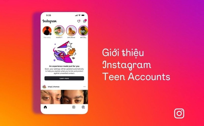 Instagram Teen Accounts launched in Vietnam, integrating protection measures to help parents feel secure. Photo: Meta