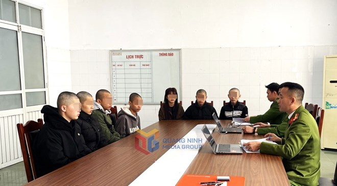 Bắt giữ 16 thanh niên gây rối trật tự công cộng ở Quảng Ninh