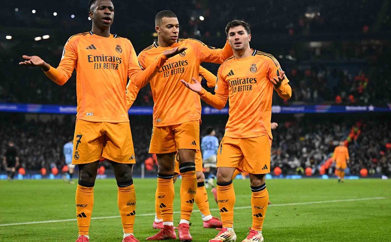 Real Madrid won right at Etihad. Photo: AFP