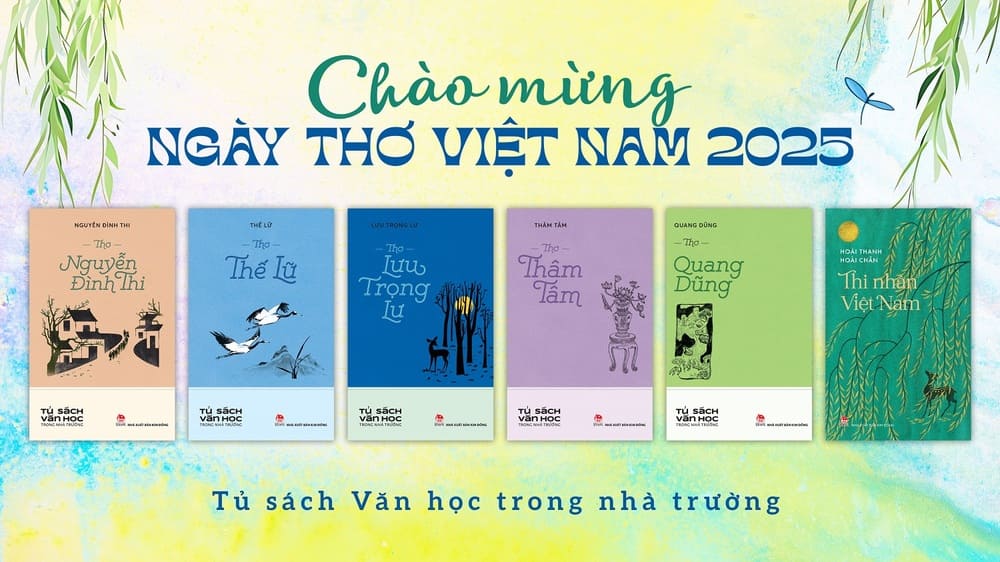 Collection of children's poems on the occasion of Vietnam Poetry Day 2025. Photo: Publishing House