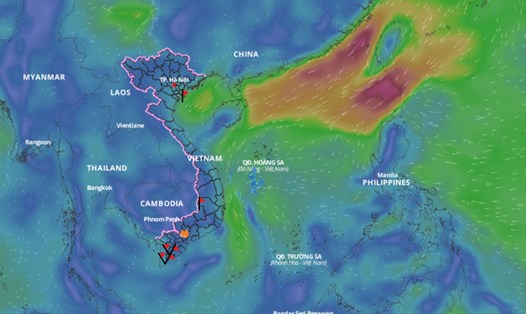 Dự báo mới nhất đường đi áp thấp nhiệt đới đầu tiên năm 2025