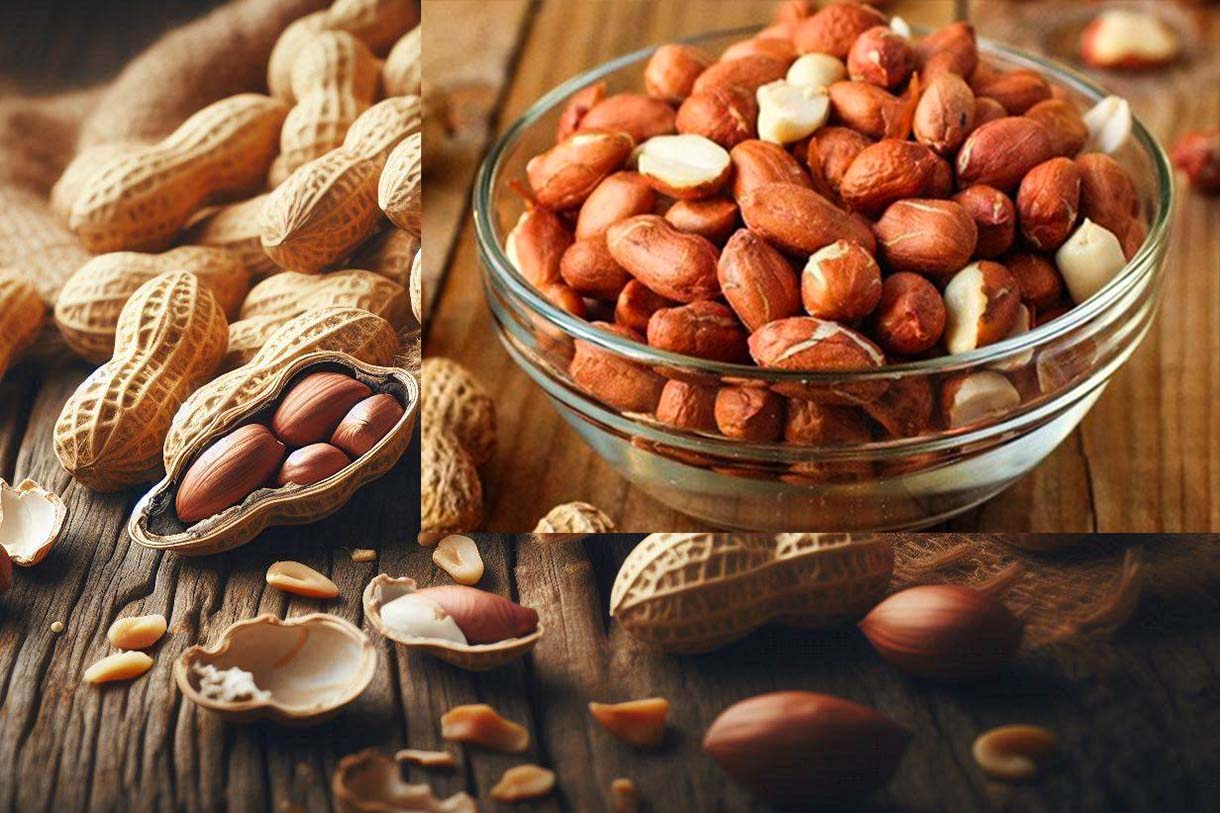 Eating peanuts with their thin red skin can provide many health benefits.