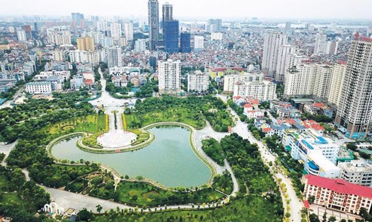 Hà Nội thực hiện sáp nhập nhiều đơn vị hành chính cấp xã khi sắp xếp đơn vị hành chính giai đoạn 2023-2025. Ảnh: VGP