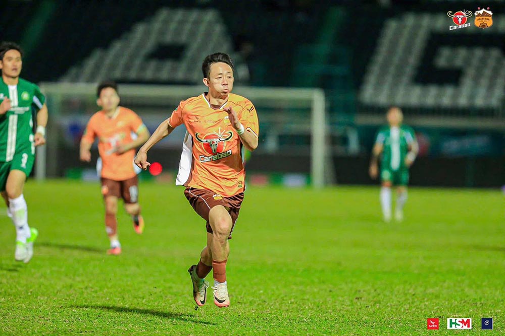 Midfielder Chau Ngoc Quang of Hoang Anh Gia Lai was banned from playing in round 13 of V.League 2024-2025. Photo: HAGL Club