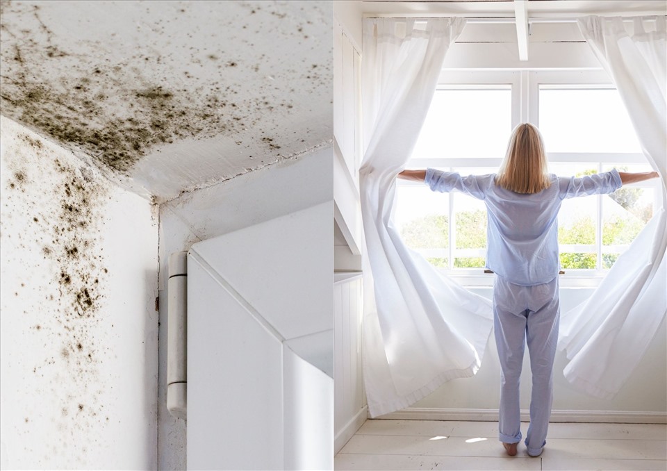 Cold or rainy weather makes many people have the habit of drying wet clothes indoors, but this can have serious consequences for the living environment. Graphics: Phuong Thao