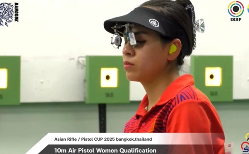 Thu Vinh ranked first in the qualifying round, has a chance to win more medals. Photo: ASC