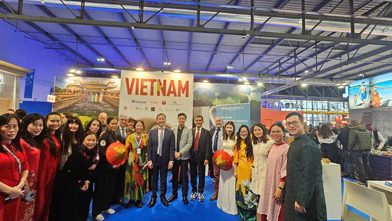 Vietnam booth at BIT MILANO 2025 fair. Photo: Organizing Committee
