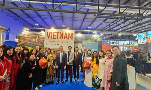 Gian hàng Việt Nam tại hội chợ BIT MILANO 2025. Ảnh: BTC