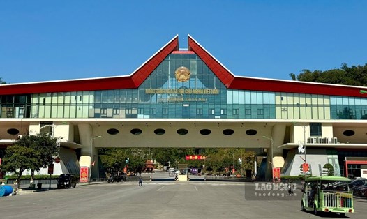 Cửa khẩu quốc tế Hữu Nghị tại thị trấn Đồng Đăng, huyện Cao Lộc, tỉnh Lạng Sơn. Ảnh: Khánh Linh.