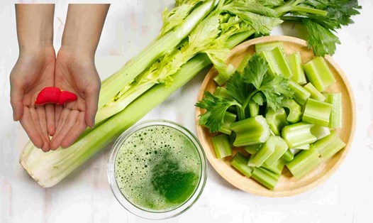 Cần tây tốt cho gan. Đồ họa: Hạ Mây