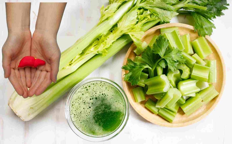 Celery is good for the liver. Graphics: Ha May