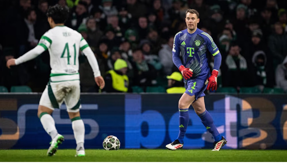 Thu mon Manuel Neuer cua Bayern Munich da co 1 tran dau vat va truoc Celtic. Anh: Bayern Munich