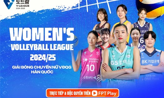 FPT độc quyền phát sóng các trận đấu ở giải bóng chuyền vô địch quốc gia Hàn Quốc 2024-2025 từ ngày 13.2. Ảnh: FPT Play
