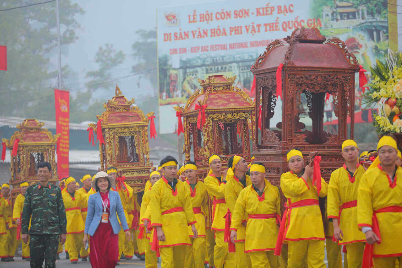 The 2025 Con Son - Kiep Bac Spring Festival in Hai Duong will be held on a large scale. Photo: Mai Huong