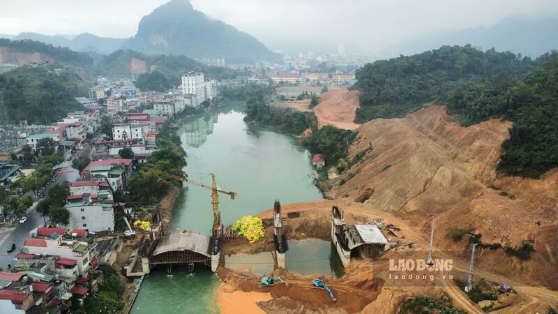Water dam project in Ha Giang city. Photo: Lam Thanh