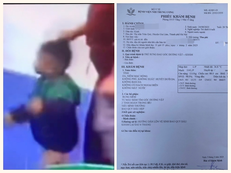 Ms. H's actions of grabbing young hair and shaking strongly were recorded by a camera. Screenshot