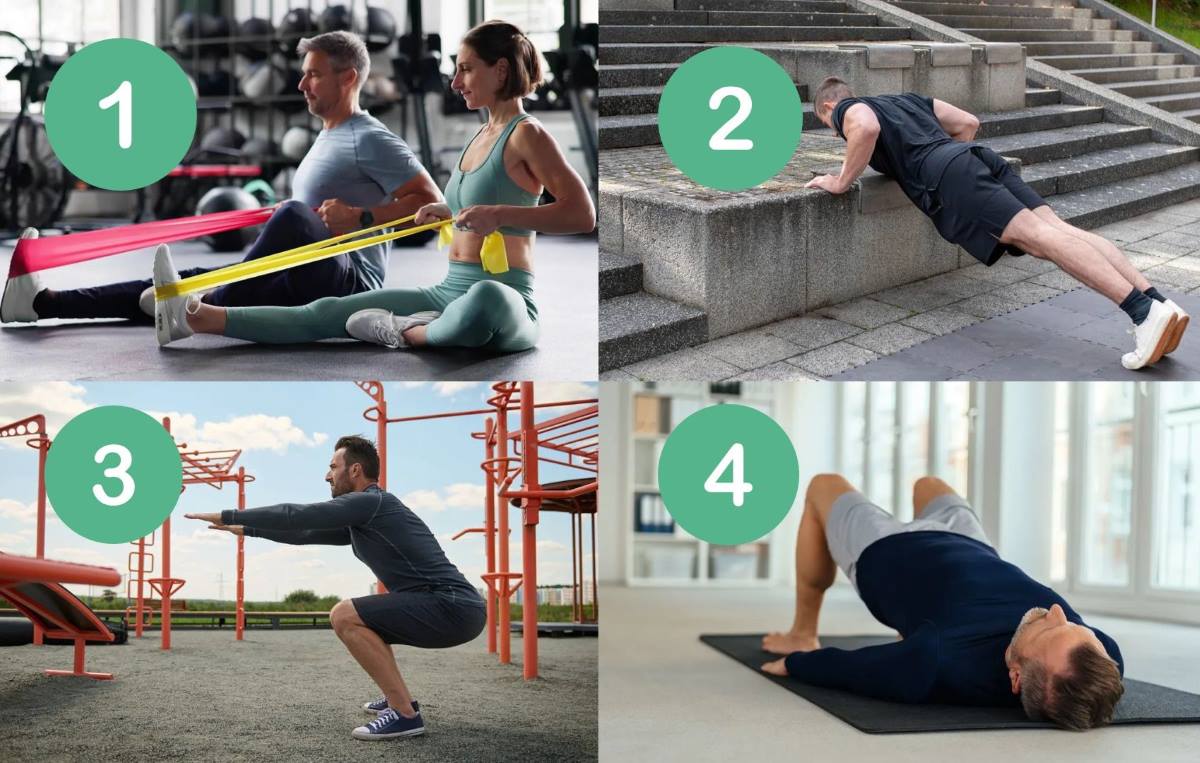 Exercises for men to stay slim and healthy after 50 years old. Graphics: Thanh Thanh