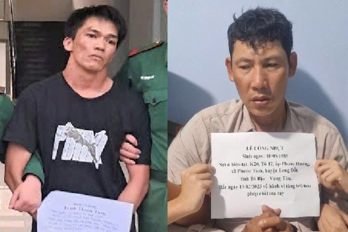 Two subjects were arrested for illegal drug possession. Photo: Border Guard