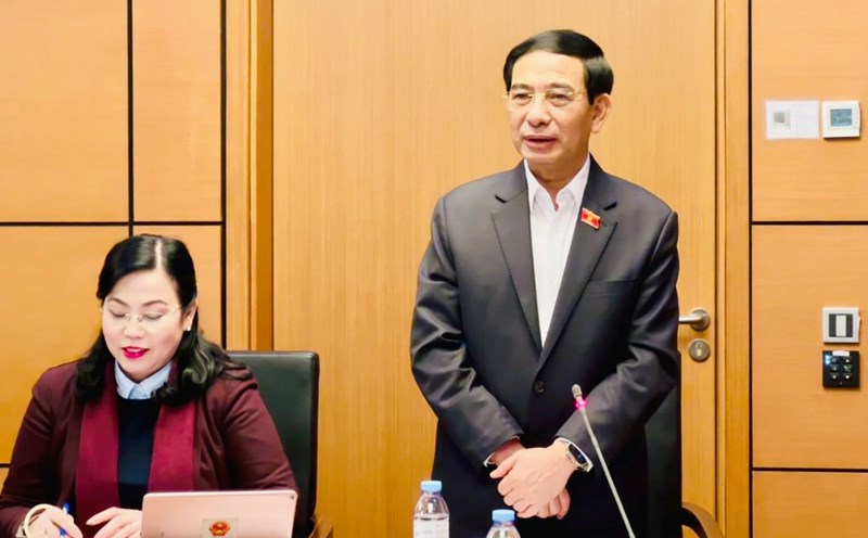 General Phan Van Giang said that Resolution 05 of the Politburo assigned the task of basically completing the adjustment of the organization of the Vietnam People's Army to be lean, compact, and strong by 2025. Photo: Chien Thang