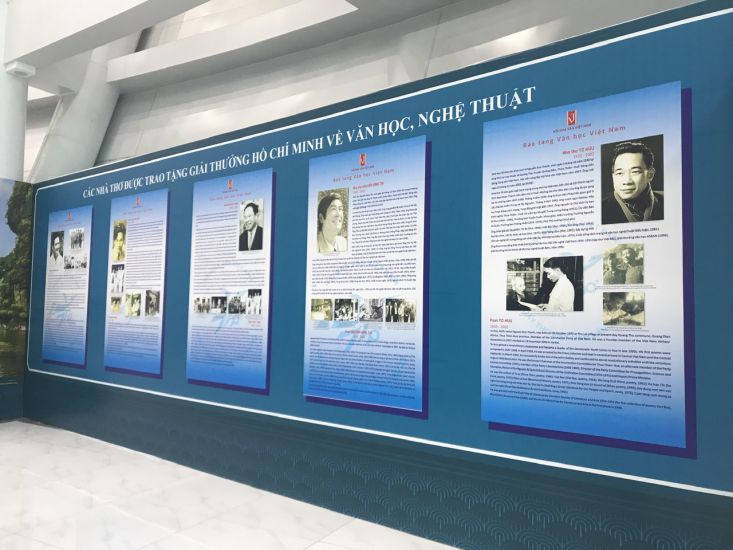 Exhibited at the 23rd Vietnam Poetry Day. Photo: Organizing Committee
