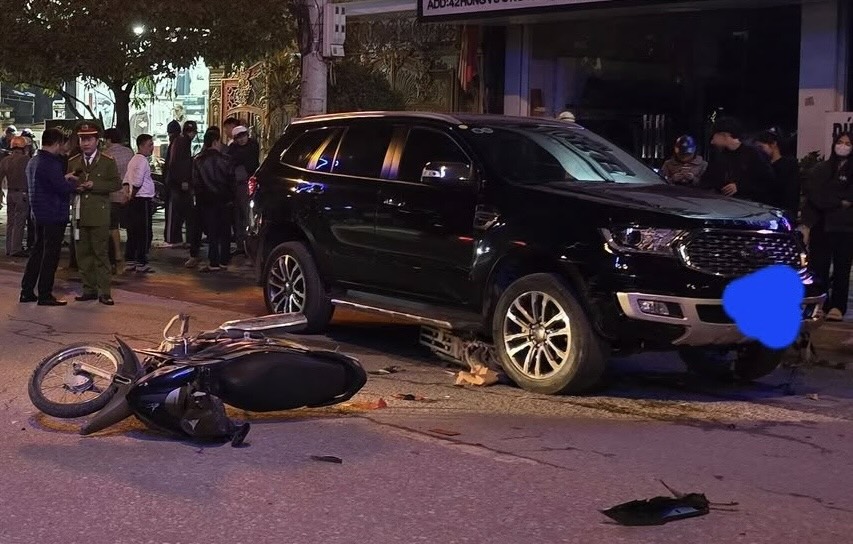 The scene of the accident that killed one person. Photo: Phu Thep