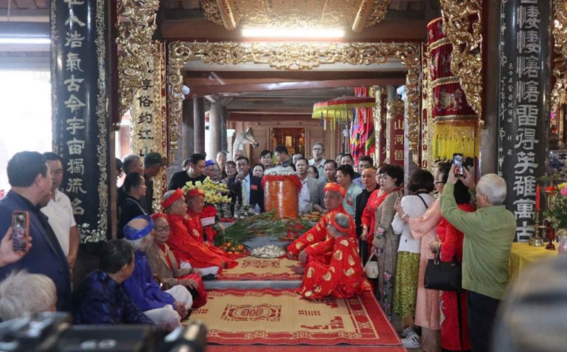 The village's elderly celebrate the 14th of January.