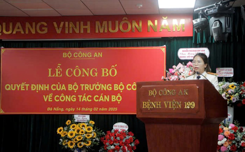 New Deputy Director of Hospital 199 Vo Thi Hong Huong. Photo: Song Han