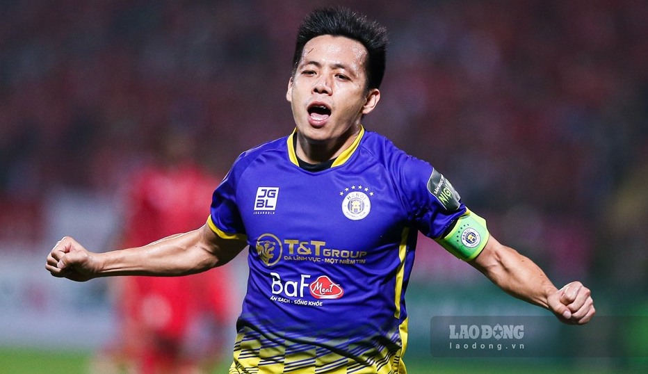 Striker Van Quyet left many impressions at Hanoi FC. Photo: Minh Quan