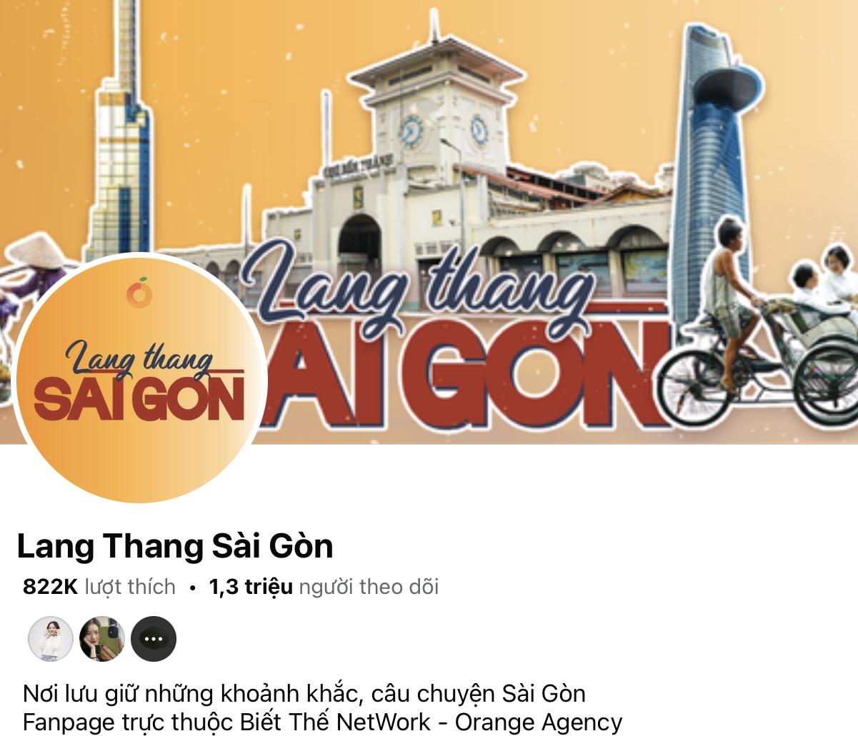 Anh: Fanpage Lang Thang Sai Gon