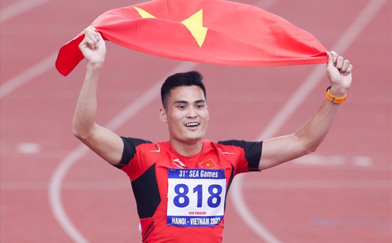 Quach Cong Lich when he was still playing for the Vietnam Athletics Team. Photo: Thanh Vu