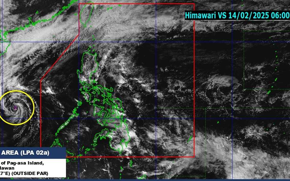 The tropical depression weakens into a depression, unlikely to strengthen into a storm. Photo: PAGASA