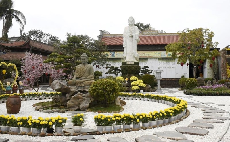 Kien Linh Pagoda is one of the attractive spiritual spots in Thuy Nguyen City, Hai Phong. Photo: Bang Tam