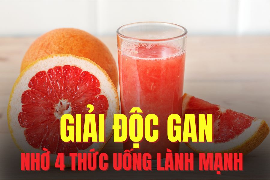 4 healthy drinks that help detoxify the liver quickly. Graphics: Tra My