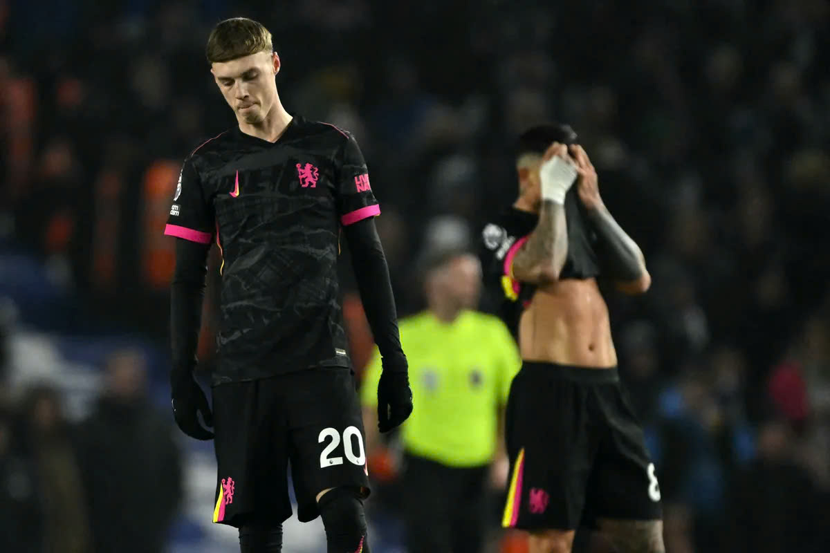 Cole Palmer in Chelsea's loss to Brighton. Photo: EPL